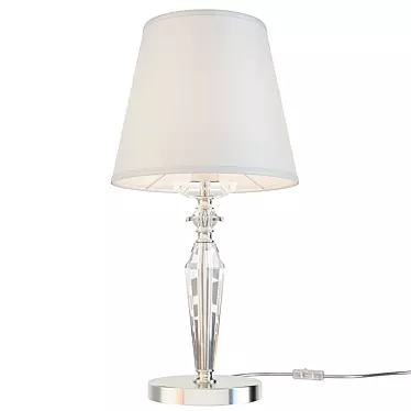 Neoclassic Nickel Table Lamp 3D model image 1 