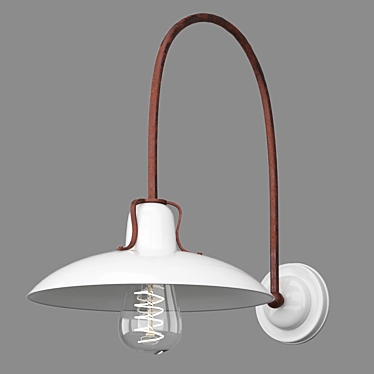 Elegant Chrome Sconce: Lucide Romer 3D model image 1 