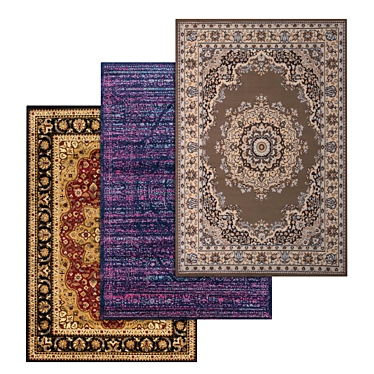 Title: Premium Quality Carpet Set 3D model image 1 