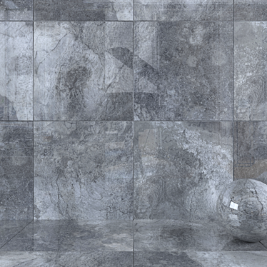 Luxury Marble Wall Tiles - Bizantino Argento Collection 3D model image 1 