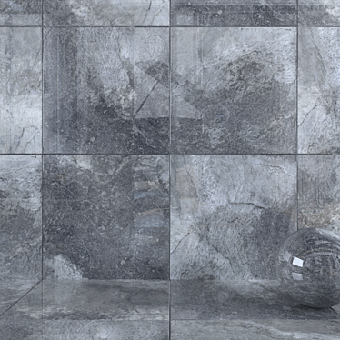 Marble Set: Bizantino Argento Wall Tiles 3D model image 1 