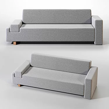 Rotatable Upside Down Couch 3D model image 1 