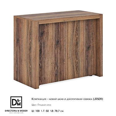 Elegant Low Cabinet Set by Ohm 3D model image 1 