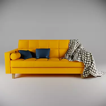 ASKESTA 3-Seater Sofa Bed 3D model image 1 