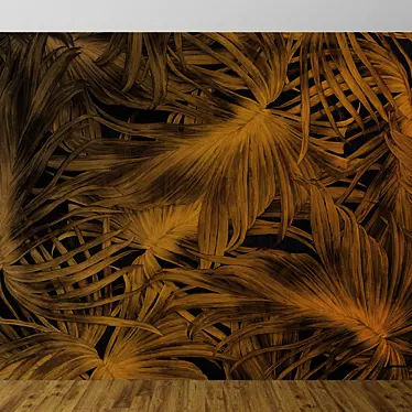 Enchanting Leaf Wallpaper Collection 3D model image 1 