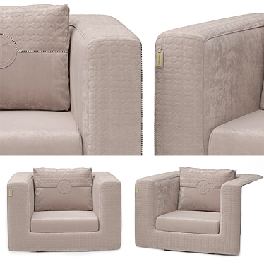 Elegant Appiani Armchair: Stylish Comfort 3D model image 1 