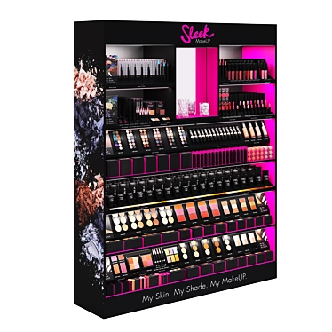 Sleek Makeup Display: Stylish and Functional 3D model image 1 