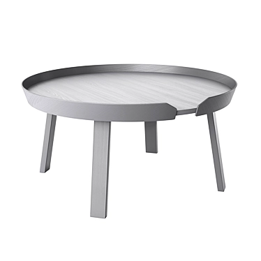 Modern Muuto Side Around Table 3D model image 1 
