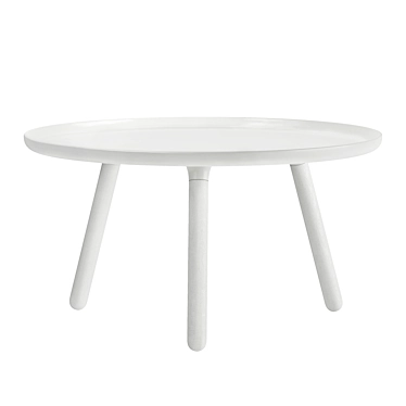 Sleek White Tablo Coffee Table 3D model image 1 