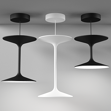 Adjustable Height Pendant Lamp 3D model image 1 