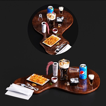 Pepsi and Fries Combo Set 3D model image 1 