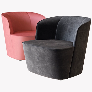 Felix Armchair by Lema: Sleek Elegance 3D model image 1 