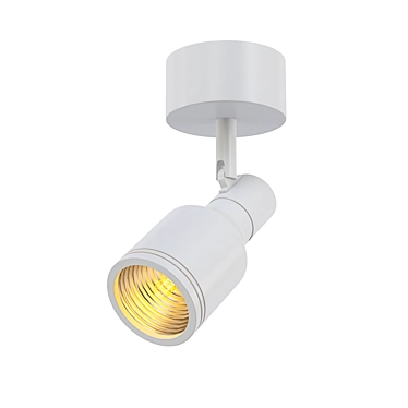 Sleek White Spot Light 3D model image 1 