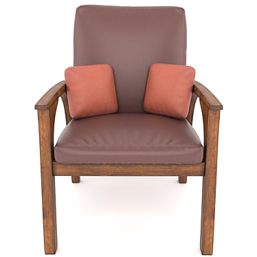 Luxury Leather Chair 3D model image 1 