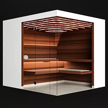 Luxury Sauna Klafs Aurora 3D model image 1 