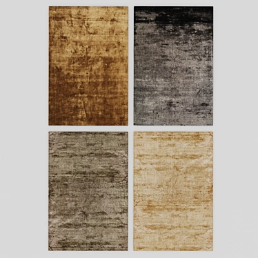 Silky Smooth Tan Chrome Rug 3D model image 1 