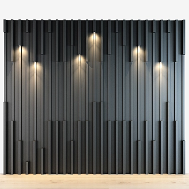 Sleek Panel 35 for Modern Homes 3D model image 1 