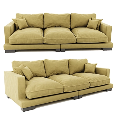 Tuscan Comfort: Stylish Sofa for Your Home 3D model image 1 