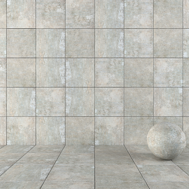 CMTOX Concrete Wall Tiles: Modern & Versatile 3D model image 1 