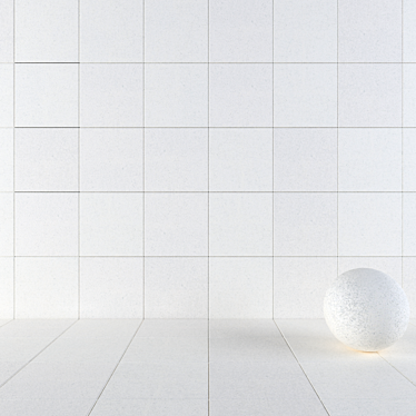  Euro White Concrete Wall Tiles 3D model image 1 