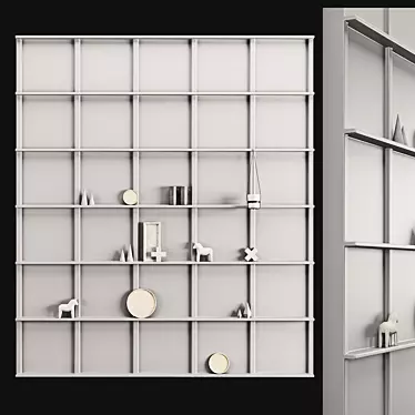 Zakkia Decorative Wall Shelf 3D model image 1 