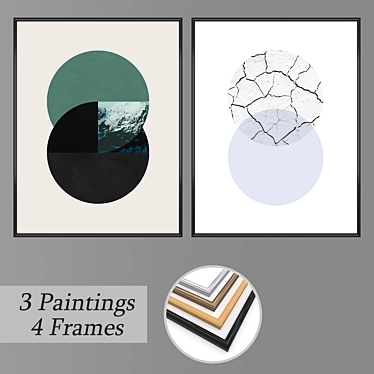 Modern Wall Art Set 1024 3D model image 1 