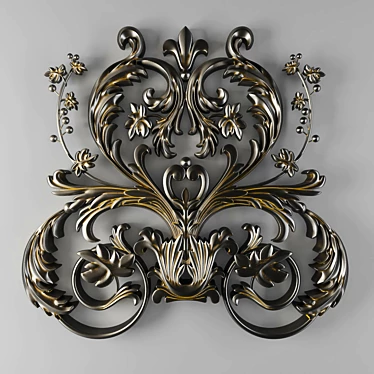 Elegant Ornament Decoration 3D model image 1 