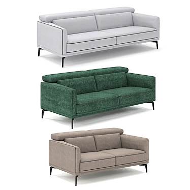 Belgian Sofa: Kingston Comfort 3D model image 1 