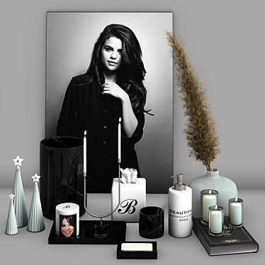 Selena Decor Set: Modern and Versatile Home Decor 3D model image 1 