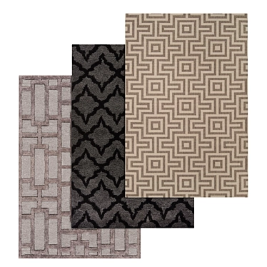 Luxury Carpet Set | High-Quality Textures 3D model image 1 