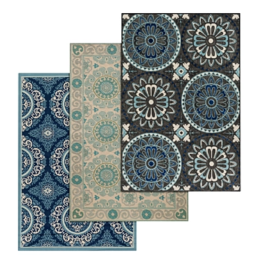 Premium Carpets Set 790 3D model image 1 