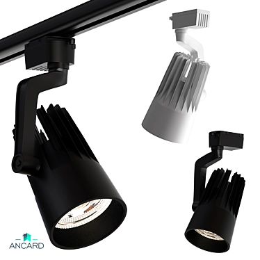 Flexible Track Light from Ancard 3D model image 1 