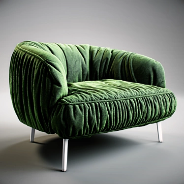 Italian Luxury: Borzalino Sigmund Armchair 3D model image 1 