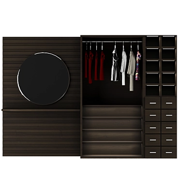 3D Realistic Wardrobe Model 3D model image 1 