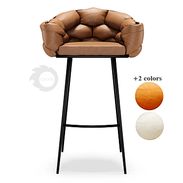 Modern Loft Bar Chair - 30461/30462/30463 Model 3D model image 1 