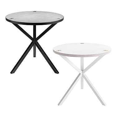 Sleek Neb Round Side Table 3D model image 1 