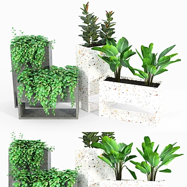 Fauna Small Planter for Outdoors 3D model image 1 