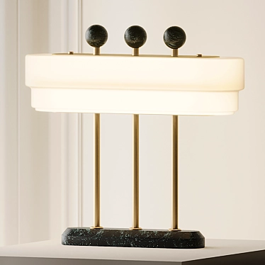 Elegant Spate Table Lamp 3D model image 1 