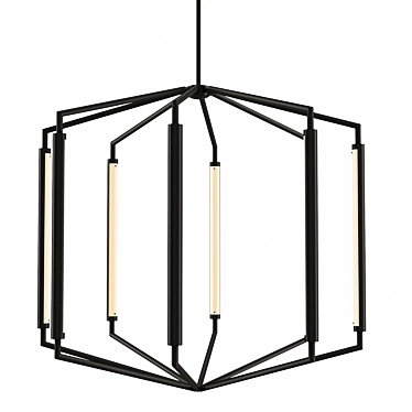 Appareil Large Lantern: Elegant Lighting Fixture 3D model image 1 