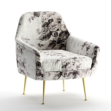 Elegant Phoebe Armchair 3D model image 1 