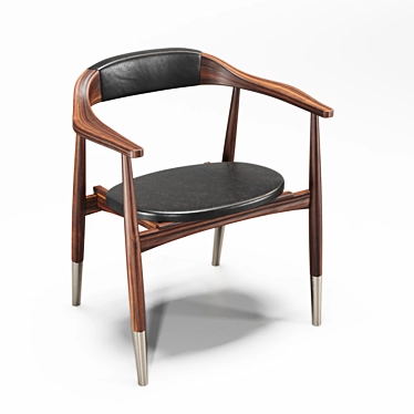 Elegant Garbo Dining Chair: Polys 30.592, Verts 30.612 3D model image 1 