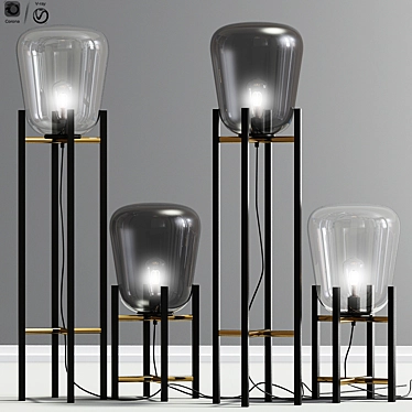Modern Eth Benn Floor Lamp 3D model image 1 