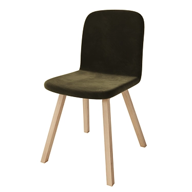 Palm Green Upholstered Dining Chair 3D model image 1 