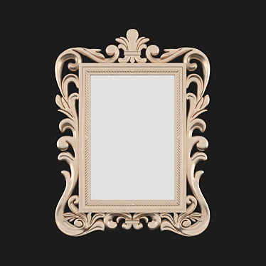 Elegant Classic Mirror 3D model image 1 