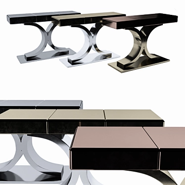 Elegant Kent Plus Console Table 3D model image 1 