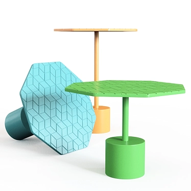 Octa Foldable Work Table 3D model image 1 