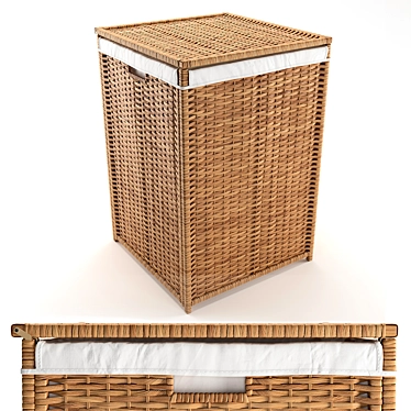 PBR-Optimized Branes Laundry Basket 3D model image 1 