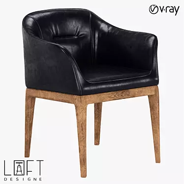 LoftDesigne Leather Chair 31855 3D model image 1 