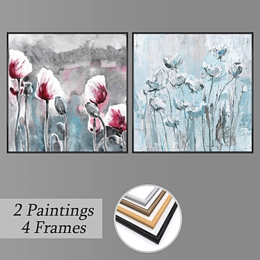 Harmonious Wall Art Set 3D model image 1 