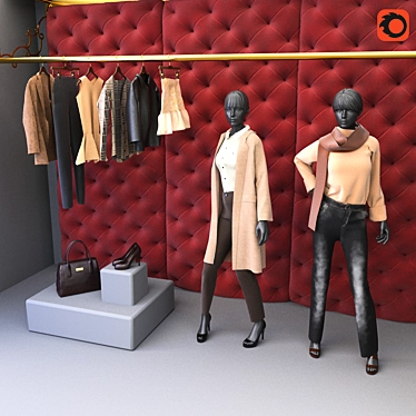 Elegant Woman's Dress: High-Quality 3D Model 3D model image 1 